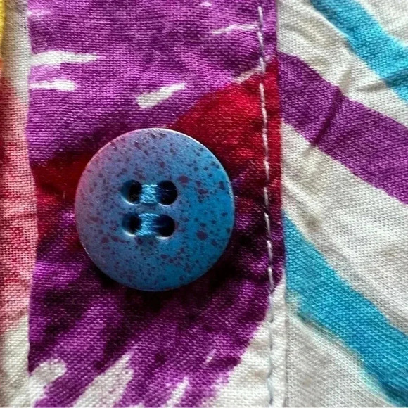 Jams World Retro Trinity Shirt Artsy Novelty Women’s Medium Floral Hippy Boho - Picture 6 of 13